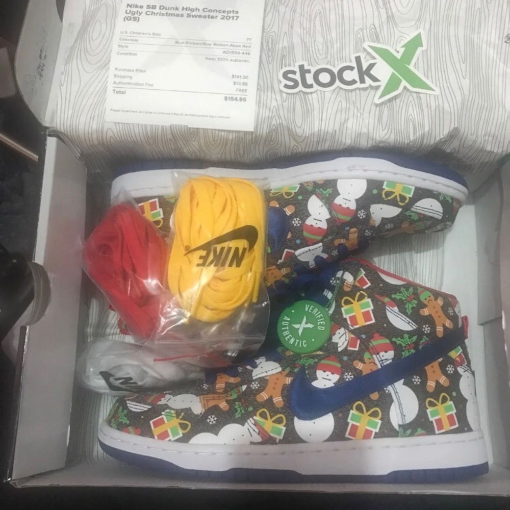 Nike SB Dunk High Concepts Ugly Christmas Sweater